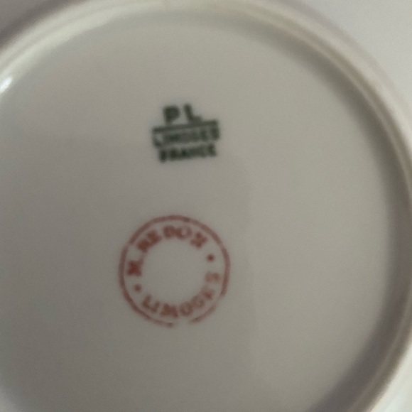 M. Redon Limoges France Antique Gold Filigree Dessert Plates – Set of 3 – 4.5” - Picture 5 of 7